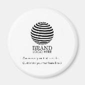 Moderne Logo voor bedrijven op maat Magneet (Voorkant)