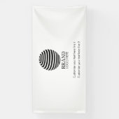 Moderne Logo voor bedrijven op maat Spandoek (Verticaal)