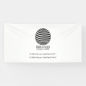 Moderne Logo voor bedrijven op maat Spandoek (Horizontaal)
