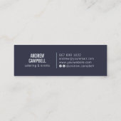 Moderne logo voor bokcatering mini visitekaartje (Achterkant)