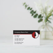 Moderne Logo voor elektricien Visitekaartje (Staand voorkant)