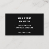 Moderne Logo voor het wassen van energie Visitekaartje (Achterkant)