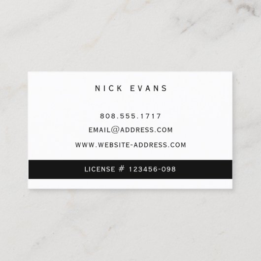 Moderne Logo voor thuisreparatie Visitekaartje (Achterkant)