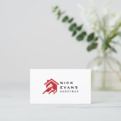 Moderne Logo voor thuisreparatie Visitekaartje (Staand voorkant)