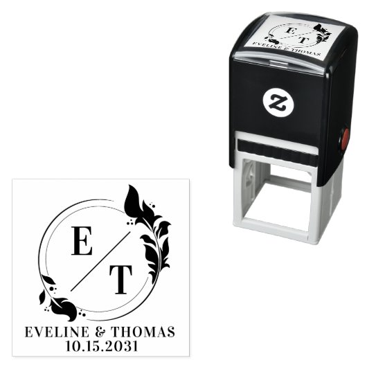 Moderne logo voor tropische baarddddes  zelfinktende stempel (In situ)