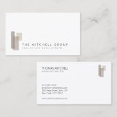 Moderne Logo voor Vastgoed, Bouwer, Architect Visitekaartje (Voorkant / Achterkant)