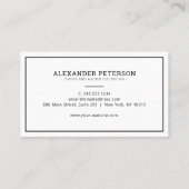 Moderne Logo voor verlengsnoer voor elektricien Visitekaartje (Achterkant)