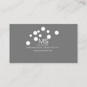 Moderne Logo voor voetgangerteken Visitekaartje (Achterkant)