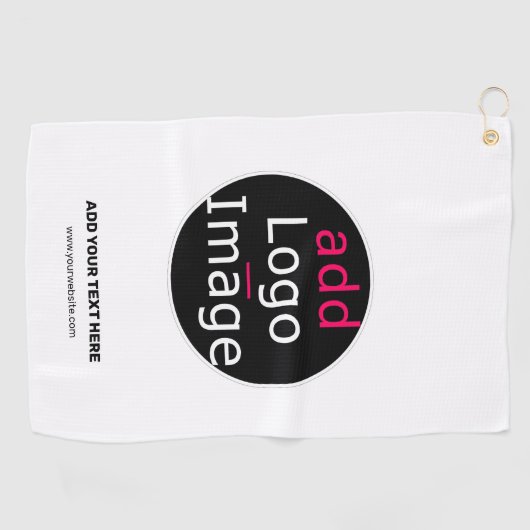 Moderne  Logo voor zakelijk gebruik Golfhanddoek (Horizontaal)