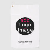 Moderne  Logo voor zakelijk gebruik Golfhanddoek (Voorkant)