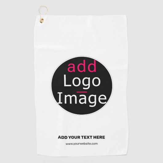 Moderne  Logo voor zakelijk gebruik Golfhanddoek (Voorkant)