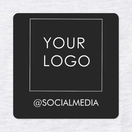 Moderne Logo voor zwarte bedrijven met Editable Labels (Design 1)