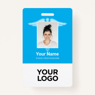 Moderne Logo werknemer Doctor Nurse Fotonaam ID Badge