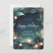 Moderne Logo Zakelijke vakantie Kaart (Voorkant)