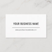 Moderne Logo zwart-wit professional Visitekaartje (Achterkant)