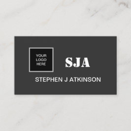 Moderne Logo zwarte minimalistische professionele  Visitekaartje