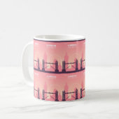 Moderne Londense skyline kunst Koffiemok (Voorkant links)