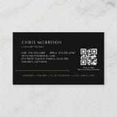 Moderne Loodgieters QR-code Visitekaartje (Achterkant)