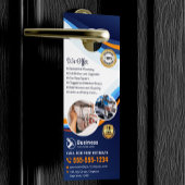 Moderne loodgietersinstallatie Blauw Sinaasappel Deurhanger