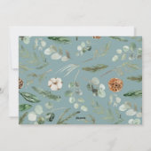 Moderne loof met 2020 bleef thuis feestdagenkaart (Achterkant)