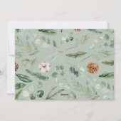 Moderne loof met 2020 bleef thuis feestdagenkaart (Achterkant)