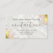 Moderne looiing voor optische en goudverstuiving visitekaartje (Achterkant)