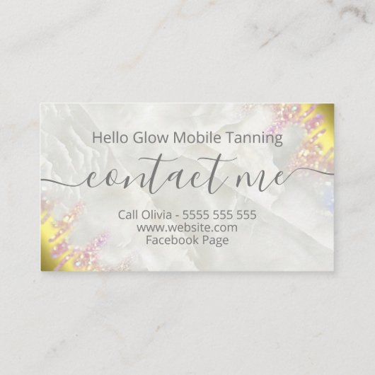 Moderne looiing voor optische en goudverstuiving visitekaartje (Achterkant)