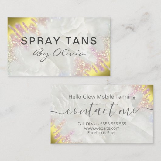 Moderne looiing voor optische en goudverstuiving visitekaartje (Voorkant / Achterkant)