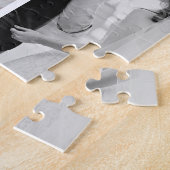Moderne look Monogram en Foto's zwart en wit Legpuzzel (Zijkant)