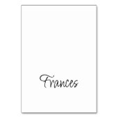 Moderne Losse Naamkaartjes met Script Lettertype Kaart (Voorkant)