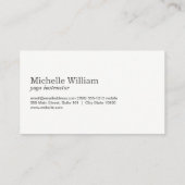 Moderne Lotus Bloem Yoga Houding Visitekaartje (Achterkant)