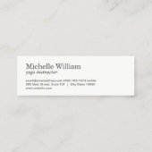 Moderne Lotus Flower Marbled Texture Mini Visitekaartje (Achterkant)