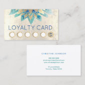 Moderne Lotus logo Loyalty kaart Visitekaartje (Voorkant / Achterkant)