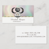 Moderne Lotus Moon Kleurrijk Visitekaartje (Voorkant / Achterkant)