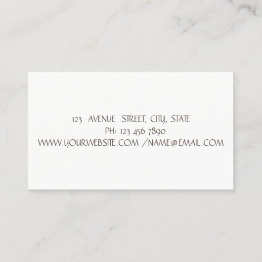 Moderne Lotus Moon Kleurrijk Visitekaartje (Achterkant)