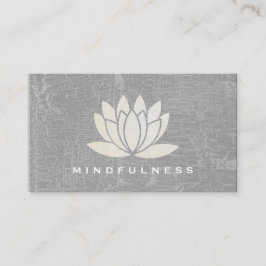 Moderne Lotusbloem Marmergrijs Visitekaartje