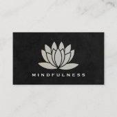 Moderne Lotusbloem Visitekaartje (Voorkant)