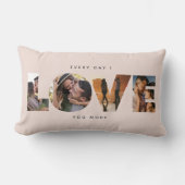 Moderne LOVE-collage-uitknip Valentijnsdag kussen (Voorkant)