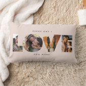 Moderne LOVE-collage uitstansel kussen voor Valent (Deken)