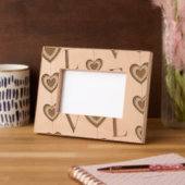 Moderne "LOVE" en Hearts Strings Art Gegraveerde Lijstjes (Links)