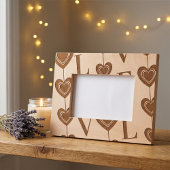 Moderne "LOVE" en Hearts Strings Art Gegraveerde Lijstjes