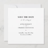Moderne LOVE Foto Save the Date Kaart (Achterkant)