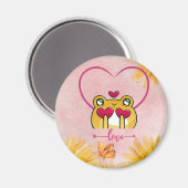 Moderne Love Froggy Magnet om je liefde te uiten (Voorkant / Achterkant)