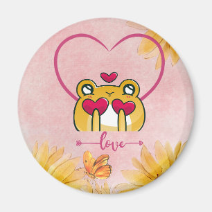 Moderne Love Froggy Magnet om je liefde te uiten