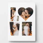 Moderne LOVE Hart Foto Instagram Valentijnsdag Fotoplaat (voorkant)
