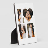 Moderne LOVE Hart Foto Instagram Valentijnsdag Fotoplaat (Zijkant)