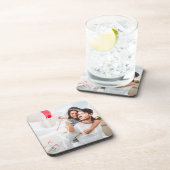 Moderne "LOVE" overlay-foto Bier Onderzetter (Rechterzijde)