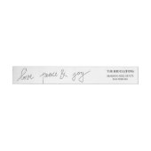 Moderne Love Peace and Joy Holiday Script (Individueel)
