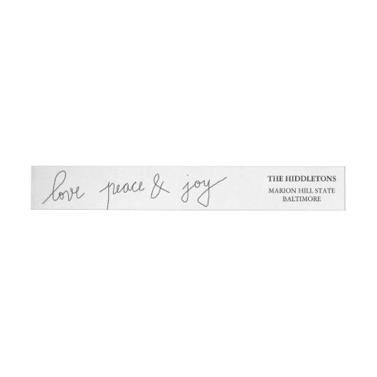 Moderne Love Peace and Joy Holiday Script (Individueel)
