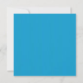 Moderne "LOVE" Typografie op Electric Blue Kaart (Achterkant)